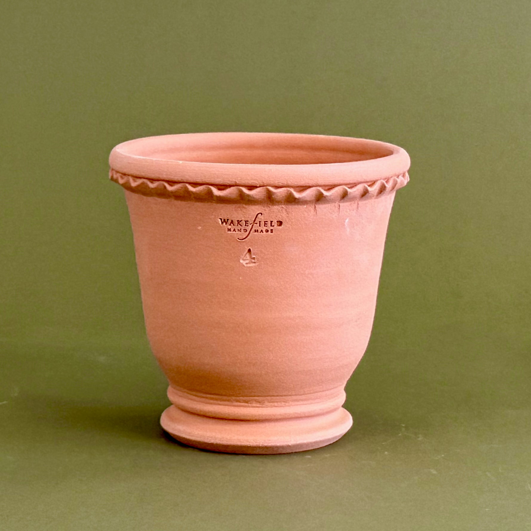 Cornish Rim Pedestal Foot Urn with Saucer